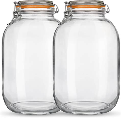 Glass Canning Jars Pack Of 2 Ball Wide Mouth Canning Jars 2 Quart Size Pack Of 2 Glass Preserving Jars Ball Wide Mouth Jars