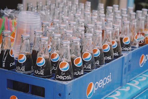 Glass Pepsi Bottles Free Stock Photo