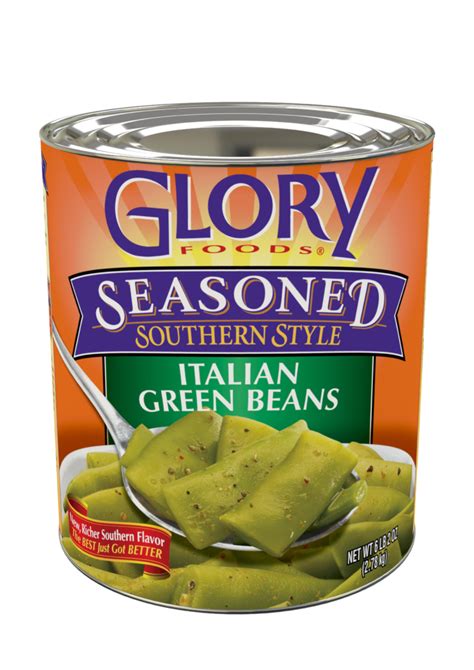 Glory Foods Seasoned Italian Green Beans Mccall Farms