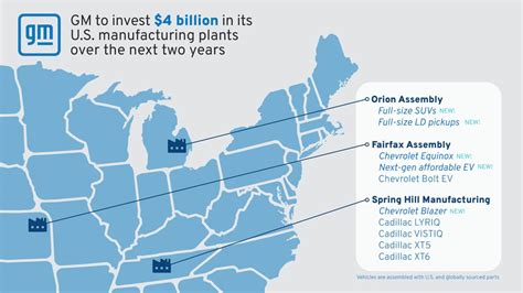 Gm To Invest 4 Billion In Its U S Manufacturing Plants Gm To Invest 4 Billion In Its U S Manufacturing Plants