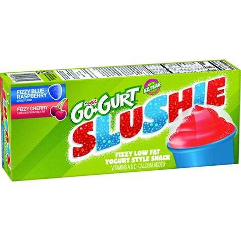 Go Gurt Slushie Blue Raspberry Amp Cherry Fizzy Low Fat Yogurt Style Go Gurt Slushie Blue Raspberry Amp Cherry Fizzy Low Fat Yogurt Style
