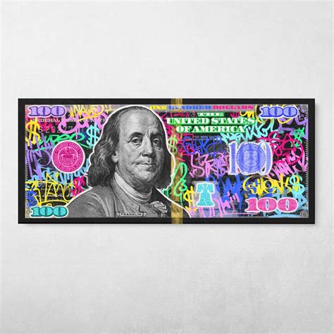 Gold And Silver Ben Franklin 100 Dollar Bill Pop Art Money Canvas Gold And Silver Ben Franklin 100 Dollar Bill Pop Art Money Canvas
