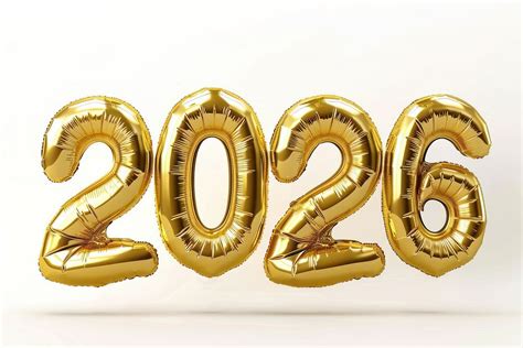 Golden 2026 Balloons Celebration Free Photo Rawpixel