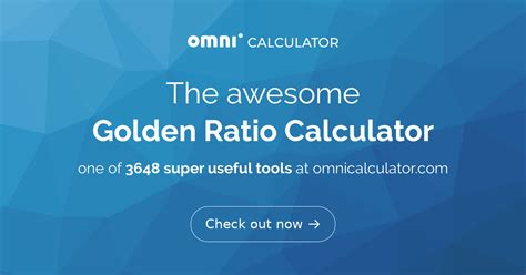 Golden Ratio Calculator Omni