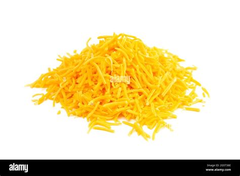 Golden Yellow Shredded Cheese Stock Illustration Illustration Of