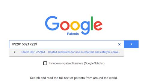 Google Patent Search Tool