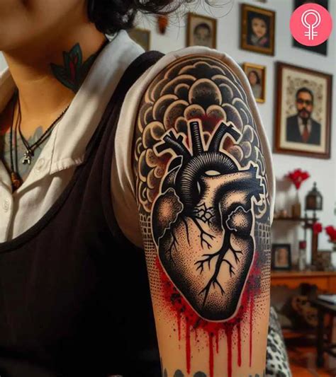 Gothic Bleeding Heart Tattoo Designs