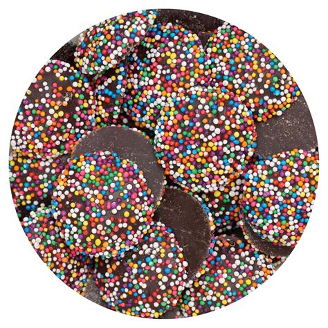 Gourmet Belgian Chocolate Bar With Rainbow Nonpareil Sprinkles Gourmet Belgian Chocolate Bar With Rainbow Nonpareil Sprinkles