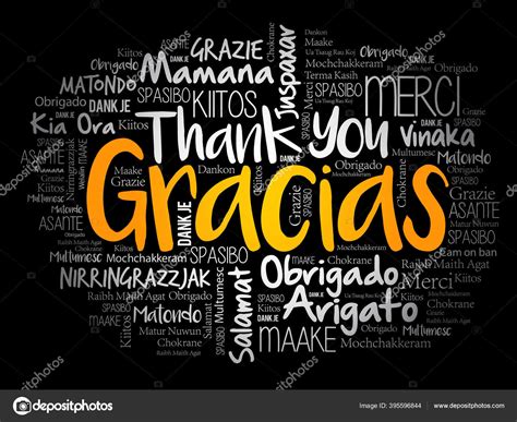 Gracias Thank You In Spanish Inscription Design Vector Image