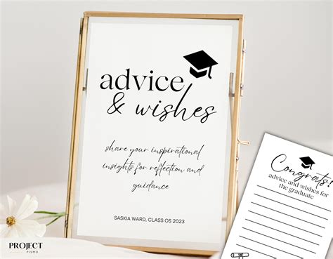 Graduate Advice Well Wishes Sign Graduation Party Signs Advice For Graduate Advice Well Wishes Sign Graduation Party Signs Advice For