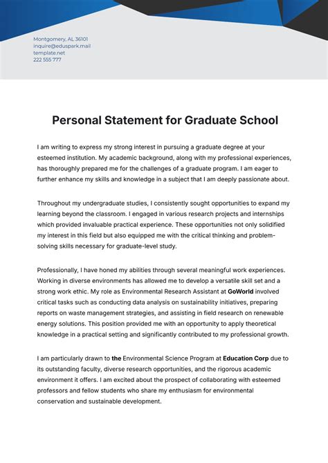 5 Personal Statement Examples