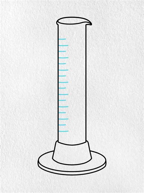 Graduated Cylinder Drawing Easy