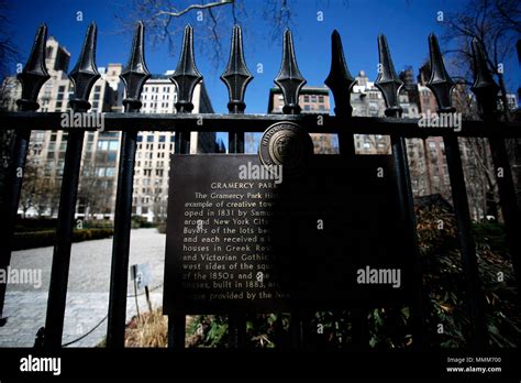 Gramercy Park In Manhattan New York City Stock Photo Alamy