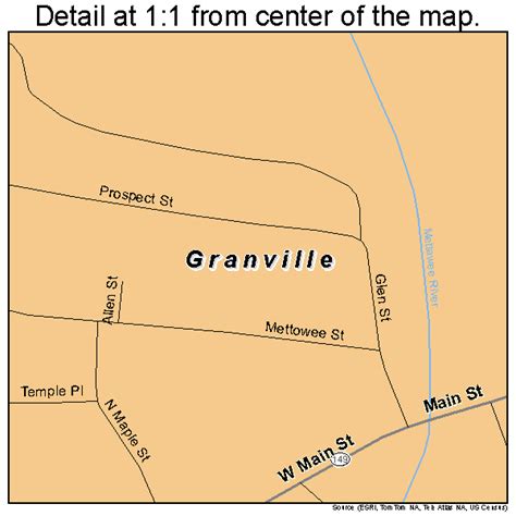 Granville New York Street Map 3630026