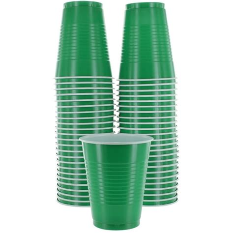 Green Solo Cups 16 Oz