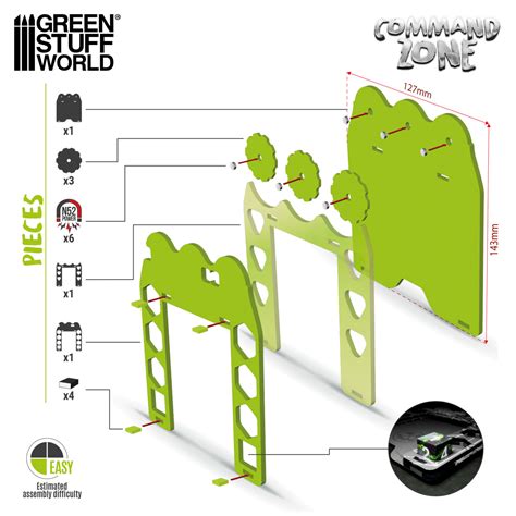 Green Stuff World Command Zone Tray Forest 12 50