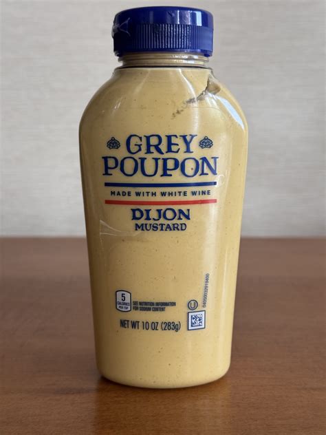 Grey Poupon Mustard Dijon Front Right Elevated