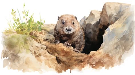 Groundhog Hibernation Animals Mom Me