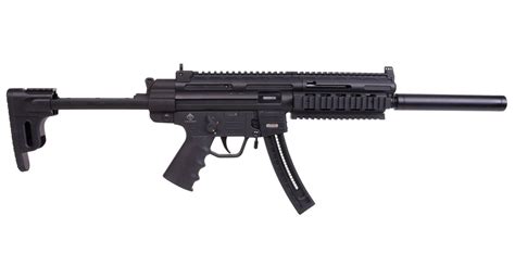 Gsg Gsg 16 22Lr German Sport Carbine With Faux Suppressor 16 25 22 1 22Lr Adj Stock Mpn Gerggsg1622 Upc 819644021476 Missouri Guns Ammo