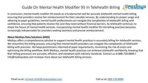 Guide On Mental Health Modifier 95 In Telehealth Billing Guide On Mental Health Modifier 95 In Telehealth Billing