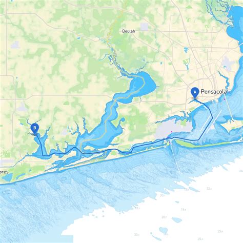 Gulf Shores To Foley By Boat Savvy Navvy Smart Routing Gulf Shores To Foley By Boat Savvy Navvy Smart Routing