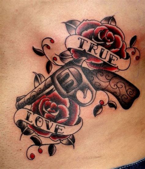 Guns And Roses Tattoos Designs Ideas And Meaning Tattoos For You