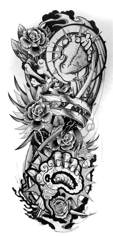 Half Sleeve Tattoo Drawings For Men