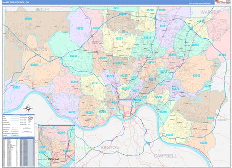 Hamilton County Ohio Zip Code Map Hamilton County Ohio Zip Code Map