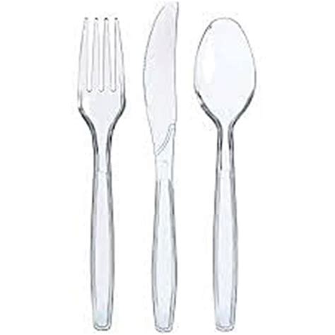 Hannaford Premium Crystal Clear Plastic Assorted Cutlery 96 Each Delivery Or Pickup Near Me Instacart