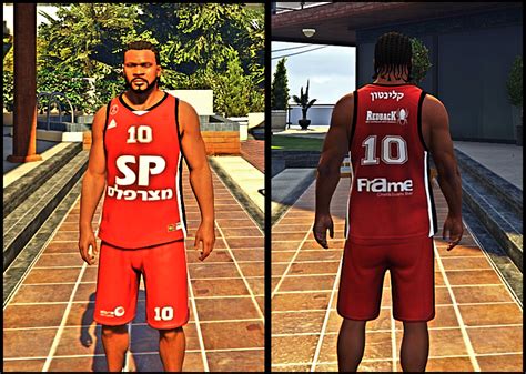 Hapoel Tel Aviv B C 2016 2017 Uniform For Franklin Gta5 Mods Com