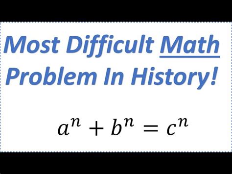 Hardest Math Problems Solved