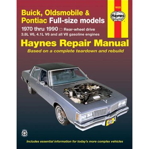 Haynes Buick Oldsmobile Pontiac Full Size 1970 1990 Rwd Repair Manual V8 1551 Ebay Haynes Buick Oldsmobile Pontiac Full Size 1970 1990 Rwd Repair Manual V8 1551 Ebay