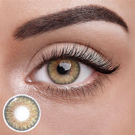 Hazel Green Eyes Contacts Hazel Color Contact Lenses For Natural