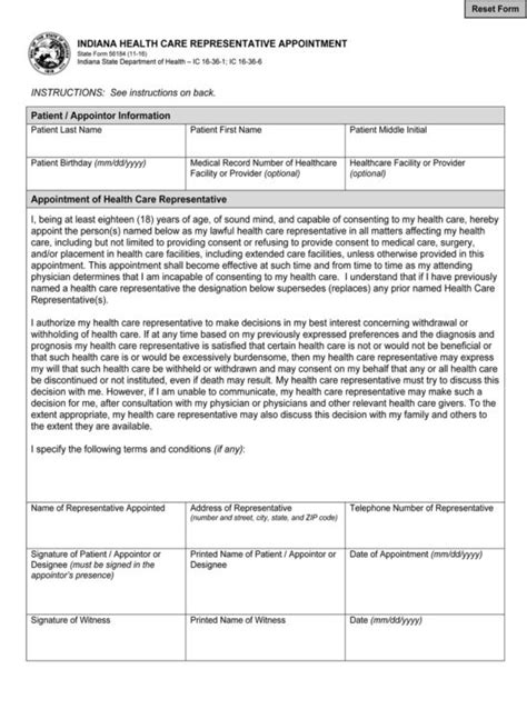 Health Care Representative Act