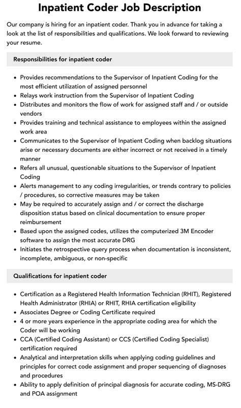 Health Information Coder Job