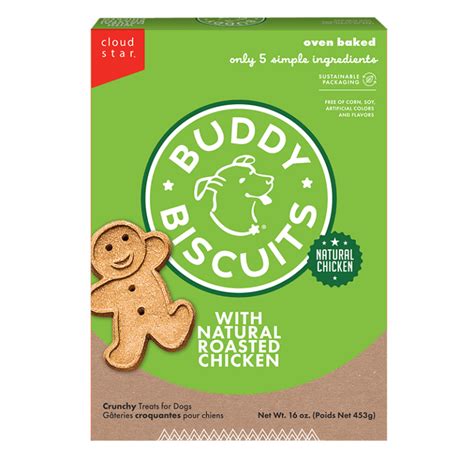 Healthy Whole Grain Oven Baked Treats Roasted Chicken Buddy Biscuit