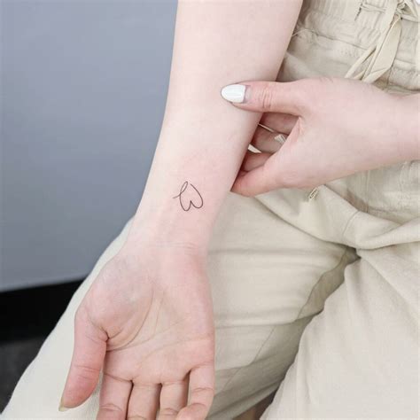 Heart Temporary Tattoo For Wrist Hand Drawn Outline Valentine Love Heart 6 Of Ebay