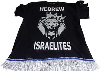 Hebrew Israelites Black Shirt W White Fringes Amazon Com