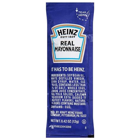 Heinz Mayo Packets 200Ct Heinz Mayo Packets 200Ct
