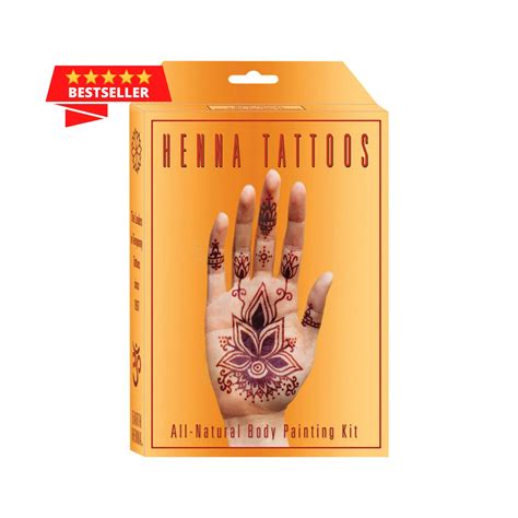 Henna Complete Henna Tattoo Kit With Stencils For Beginners And Henna Complete Henna Tattoo Kit With Stencils For Beginners And