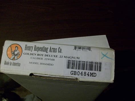Henry Goldenboy 22 Mag Lever Action Factory Gun Shipping Box 4693275897