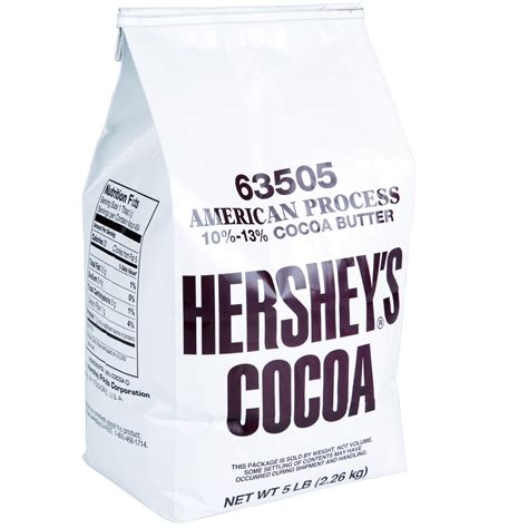 Hershey Amp 39 S Cocoa Powder 5Lb Bag Natural Cacao Non Alkalized Unsweetened