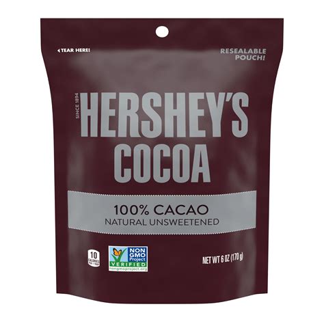 Hershey'S Unsweetened Cocoa 100% Cacao, 23 Oz, Perfect For Baking ...