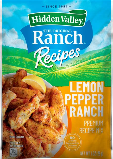 Hidden Valley Lemon Pepper Ranch Premium Recipe Mix And Seasoning Mix Packet 1 Oz Dillons Food Stores Hidden Valley Lemon Pepper Ranch Premium Recipe Mix And Seasoning Mix Packet 1 Oz Dillons Food Stores