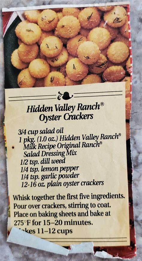 Hidden Valley Oyster Crackers Artofit