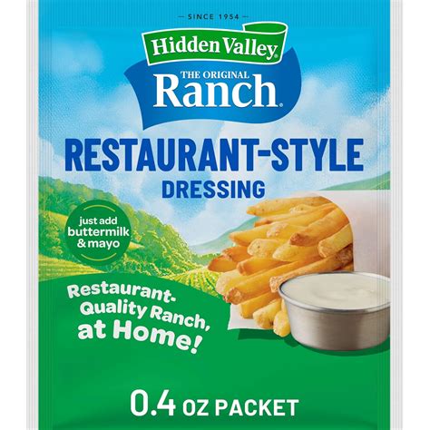 Hidden Valley The Original Ranch Restaurant Style Dressing Packet Same Day Delivery Bristol Farms Hidden Valley The Original Ranch Restaurant Style Dressing Packet Same Day Delivery Bristol Farms