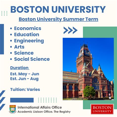 High School Student Application Information Boston University Summer Term