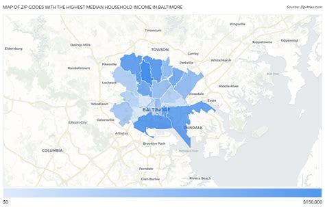 Highest Median Household Income In Baltimore By Zip Code In 2026 Zip Atlas Highest Median Household Income In Baltimore By Zip Code In 2026 Zip Atlas