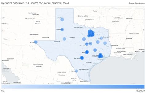 Highest Population Density In Texas By Zip Code In 2026 Zip Atlas