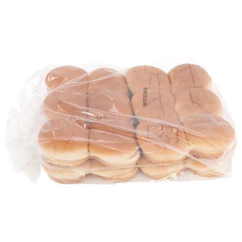 Hilltop Hearth 3 Sliced Trans Fat Free Sliced Hamburger Slider Buns